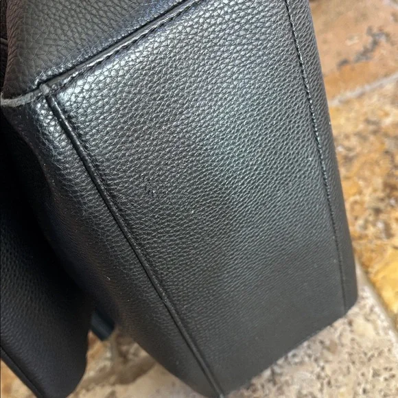 Lanvin Black Crossbody Bag with Gold Accents - Picture 6 of 15